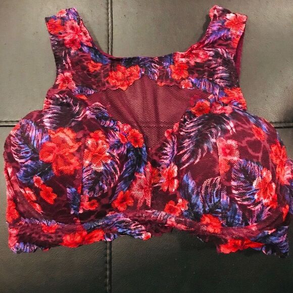 Victoria's Secret Tops - Colorful Victoria’s Secret lace bra top